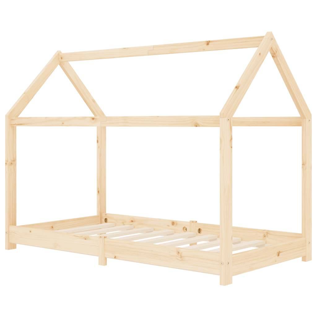 vidaXL Kinder-Bettgestell Massivholz Kiefer 80 x 160 cm