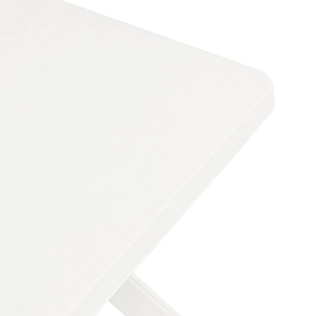 vidaXL Bistrotisch Weiß 70x70x72 cm Kunststoff