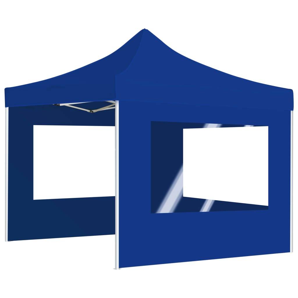 vidaXL Profi-Partyzelt Faltbar mit Wänden Aluminium 2×2m Blau
