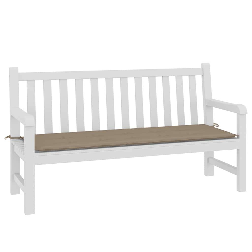 vidaXL Gartenbank-Auflage Taupe 150x50x4 cm Oxford-Gewebe