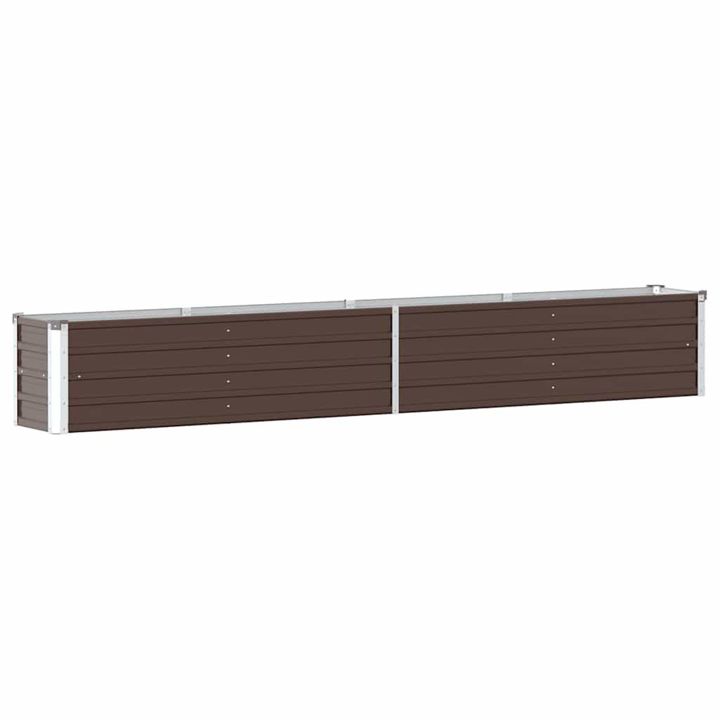vidaXL Garten-Hochbeet Verzinkter Stahl 320×40×45 cm Braun
