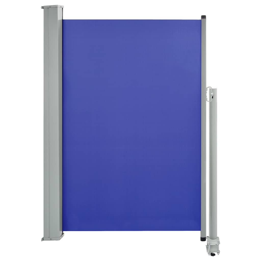 vidaXL Ausziehbare Seitenmarkise 120x300 cm Blau