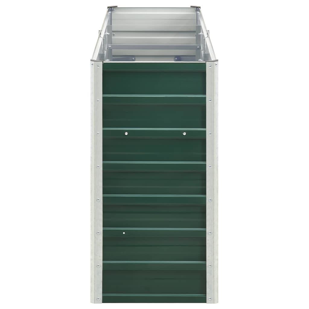 vidaXL Garten-Hochbeet Verzinkter Stahl 240×40×77 cm Grün