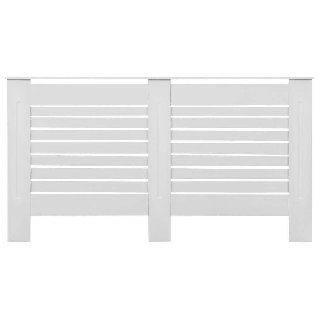 vidaXL Heizkörperverkleidungen 2 Stk. Weiß 152 x 19 x 81,5 cm MDF
