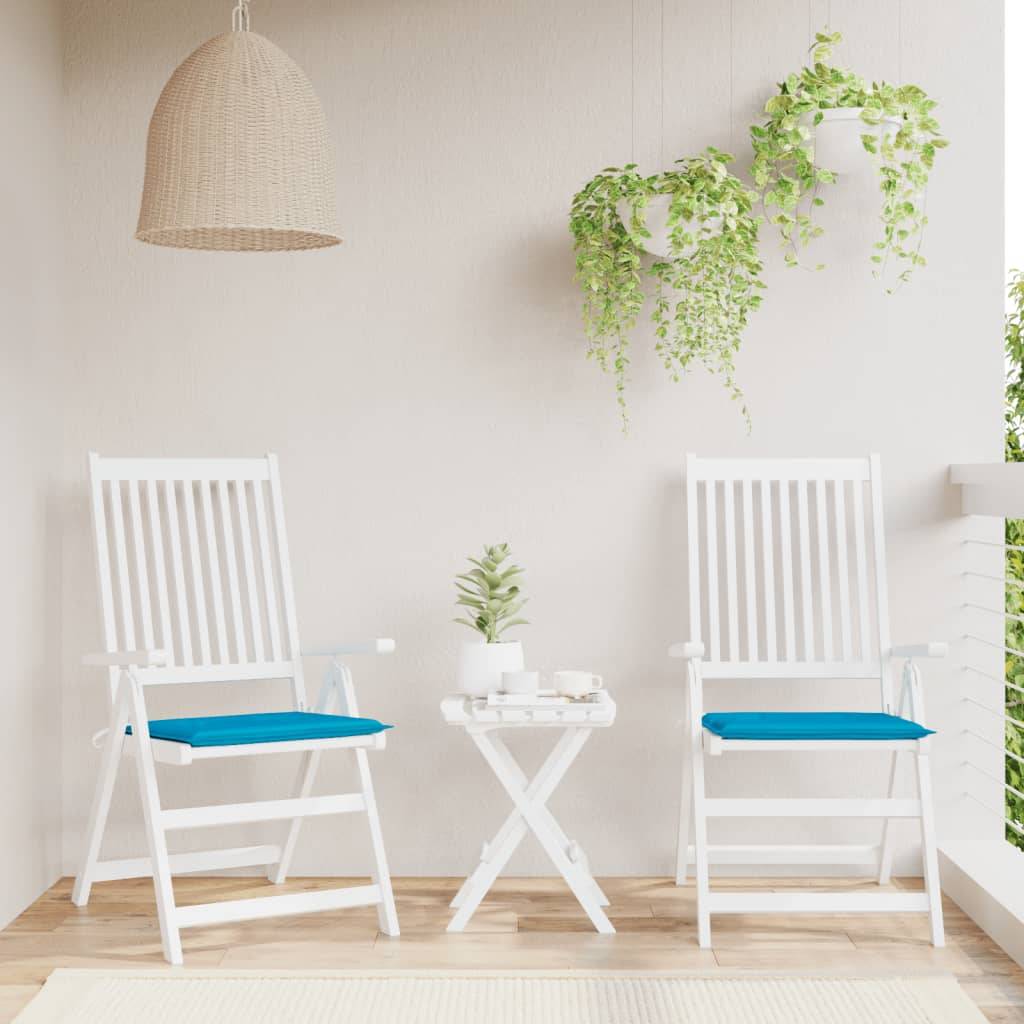 vidaXL Gartenstuhl-Kissen 2 Stk. Blau 50x50x3 cm Oxford-Gewebe