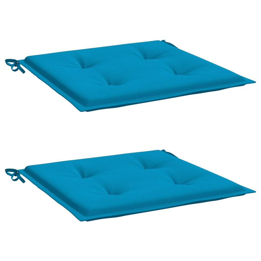 vidaXL Gartenstuhl-Kissen 2 Stk. Blau 50x50x3 cm Oxford-Gewebe