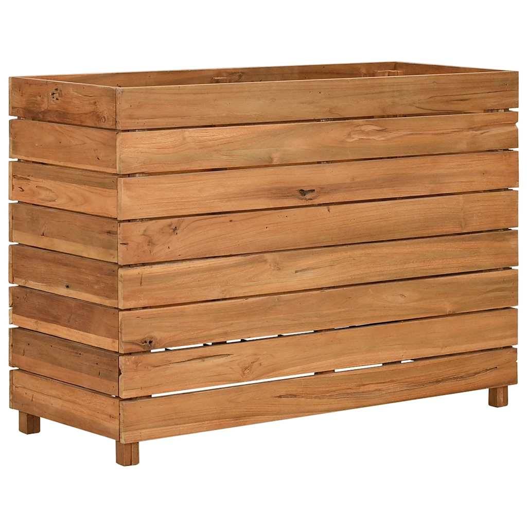 vidaXL Hochbeet 100x40x72 cm Teak Altholz und Stahl