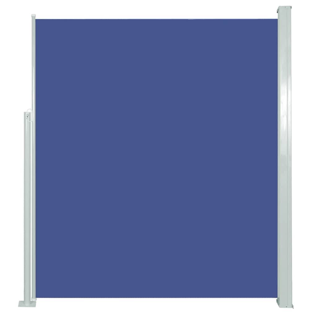 vidaXL Ausziehbare Seitenmarkise 120×500 cm Blau