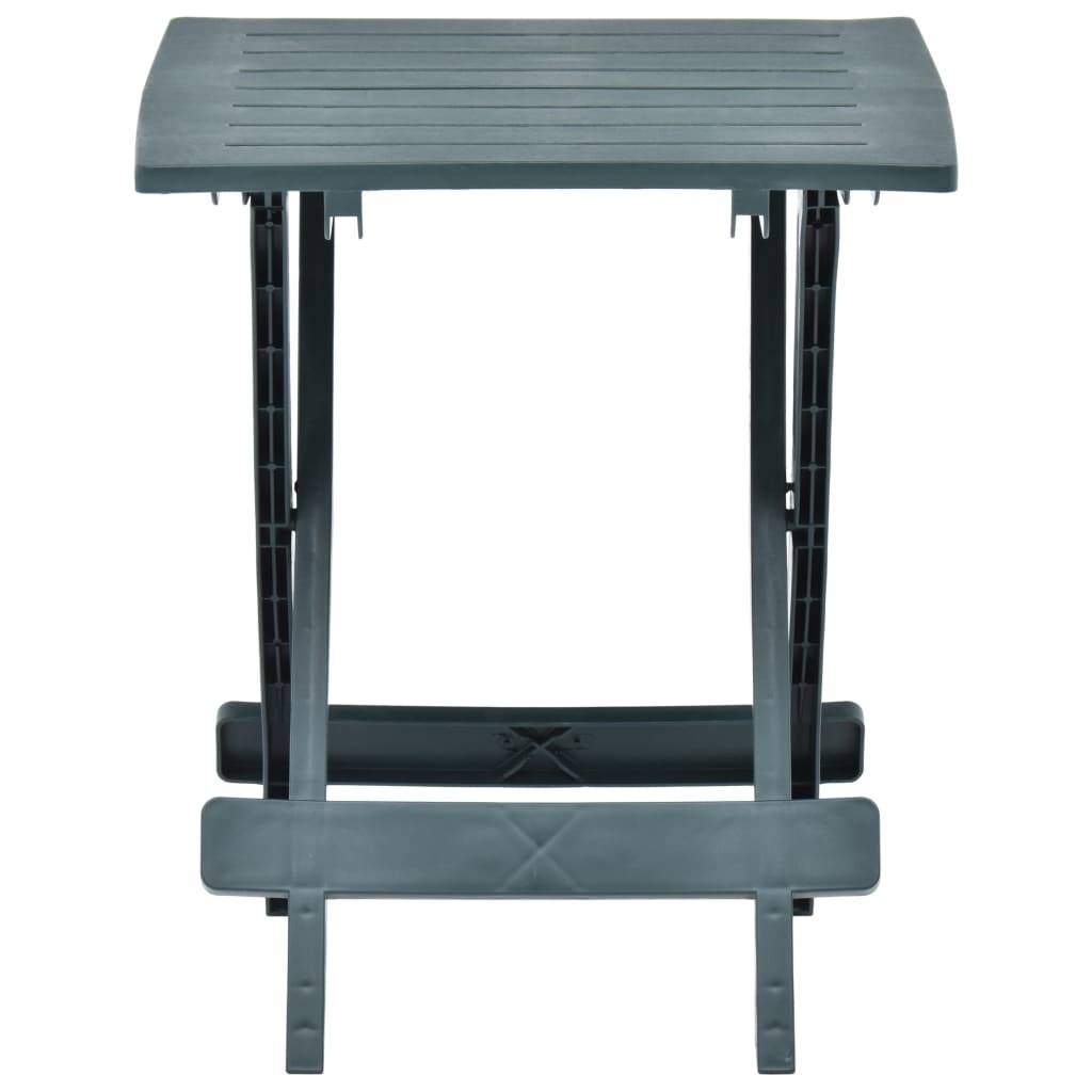 vidaXL Gartentisch Klappbar Grün 45x43x50 cm Kunststoff