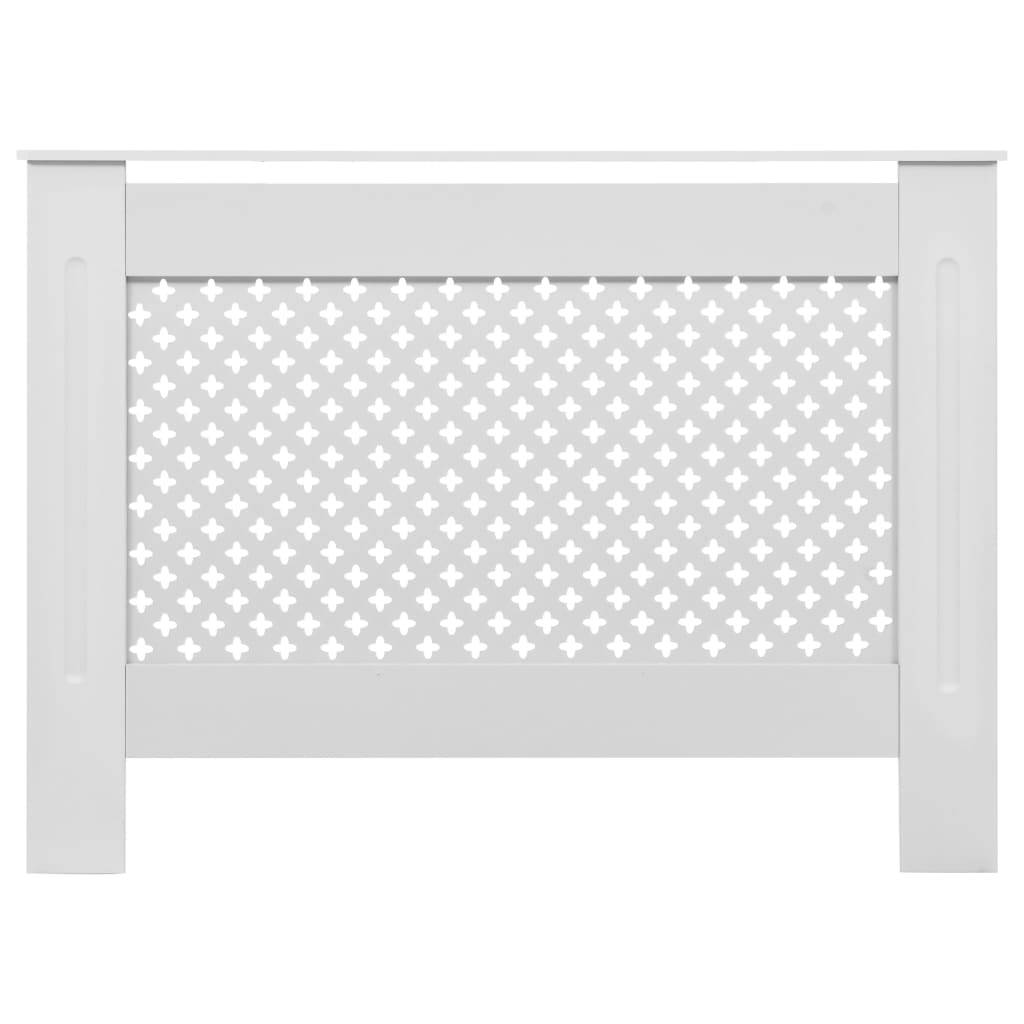 vidaXL Heizkörperverkleidungen 2 Stk. Weiß 112×19×81,5 cm MDF