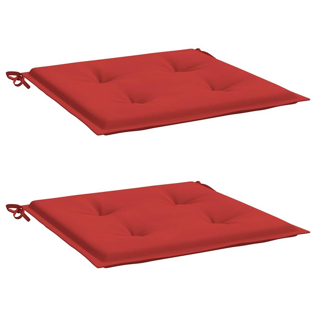 vidaXL Gartenstuhl-Kissen 2 Stk. Rot 50x50x4 cm Oxford-Gewebe