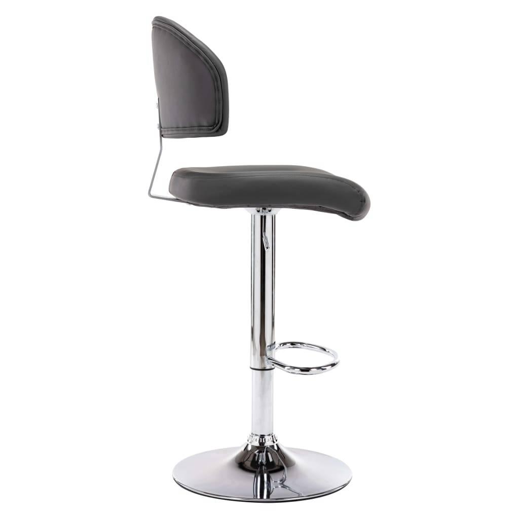 vidaXL Barhocker Grau Kunstleder