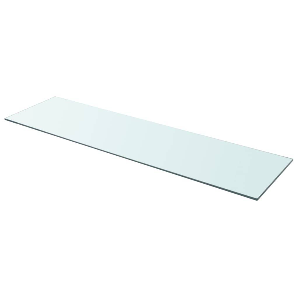 vidaXL Regalböden 2 Stk. Glas Transparent 110x30 cm
