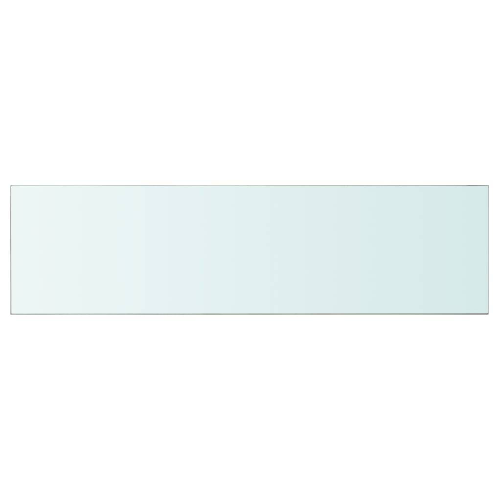 vidaXL Regalböden 2 Stk. Glas Transparent 110x30 cm