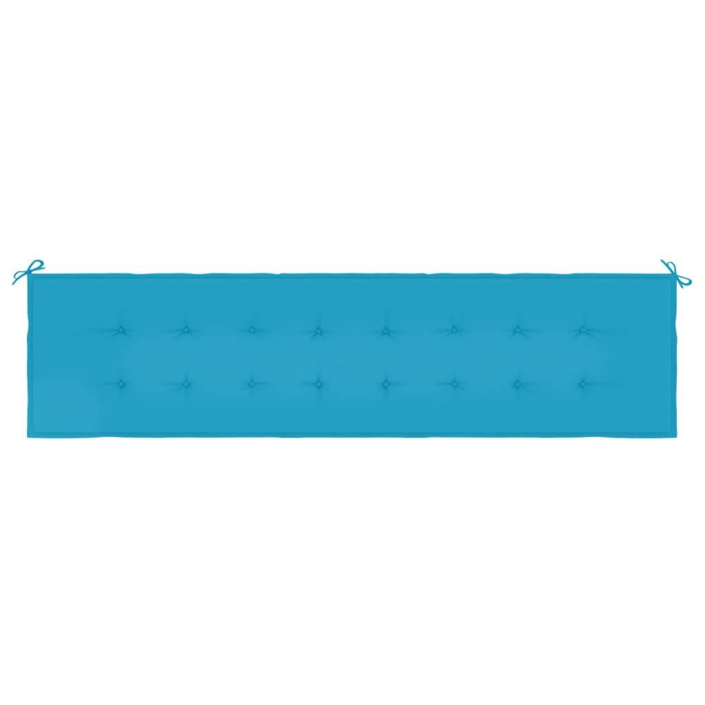 vidaXL Gartenbank-Auflage Blau 200x50x3 cm Oxford-Gewebe