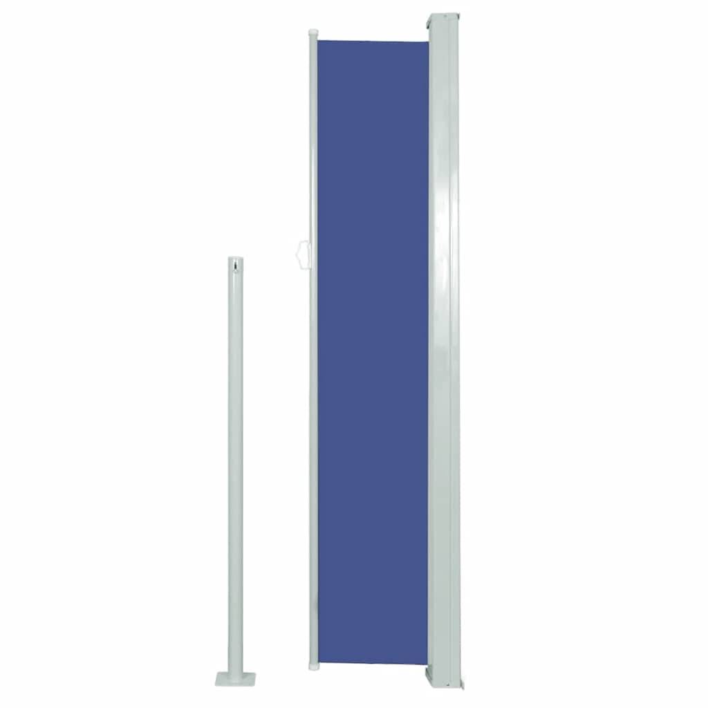 vidaXL Ausziehbare Seitenmarkise 120×500 cm Blau
