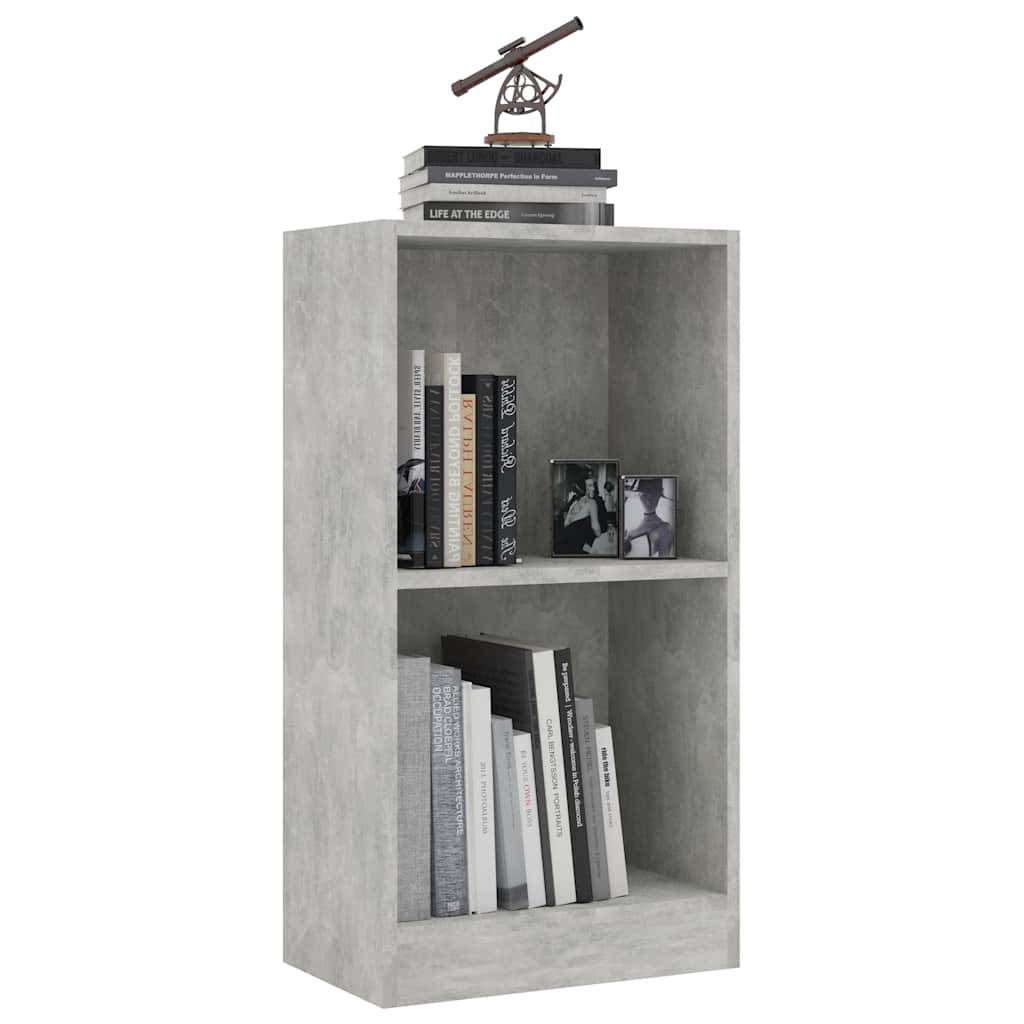 vidaXL Bücherregal Betongrau 40x24x75 cm Holzwerkstoff