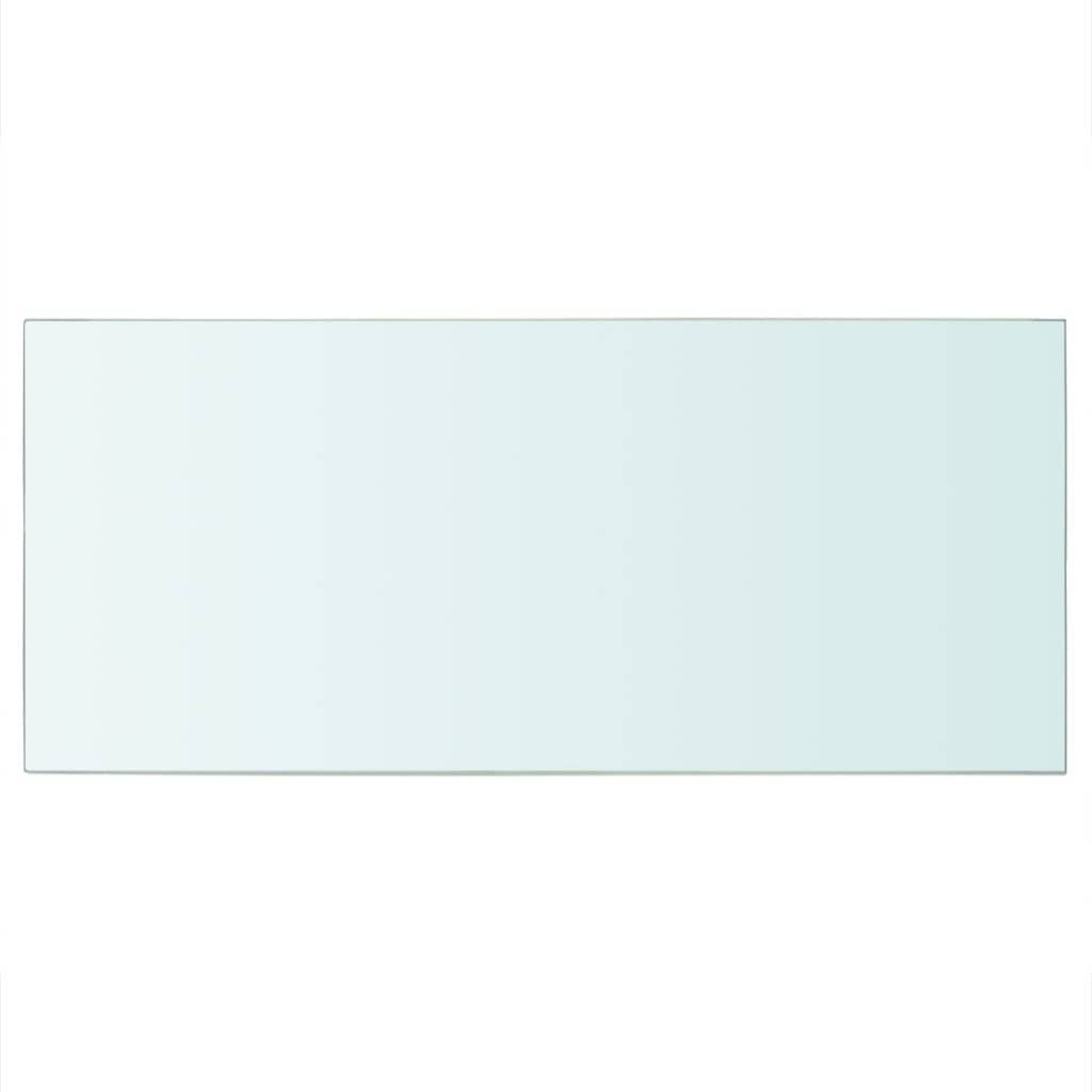 vidaXL Regalböden 2 Stk. Glas Transparent 50x25 cm