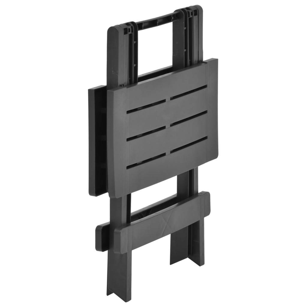 vidaXL Gartentisch Klappbar Anthrazit 45x43x50 cm Kunststoff