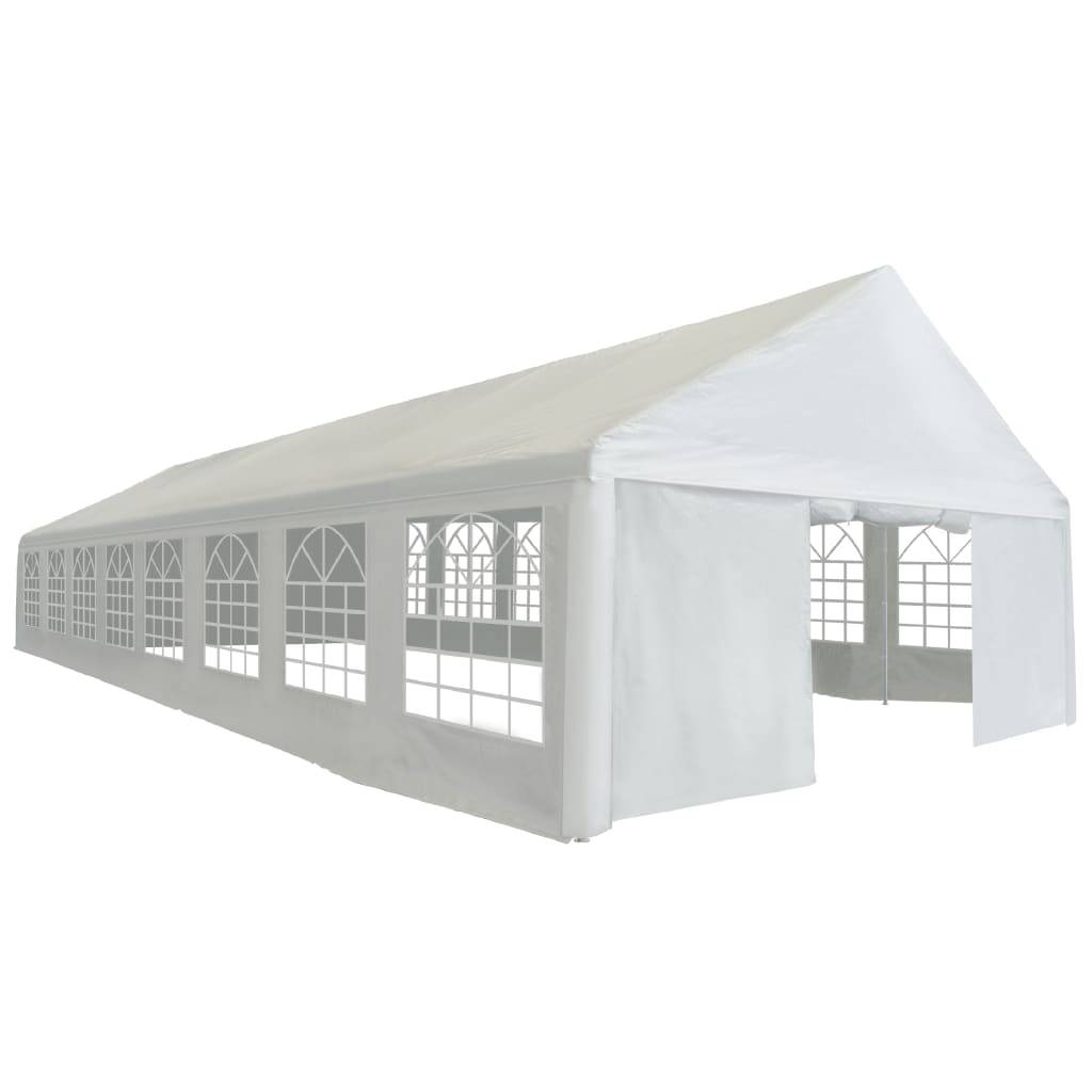 vidaXL Partyzelt PE 6x16 m Weiß