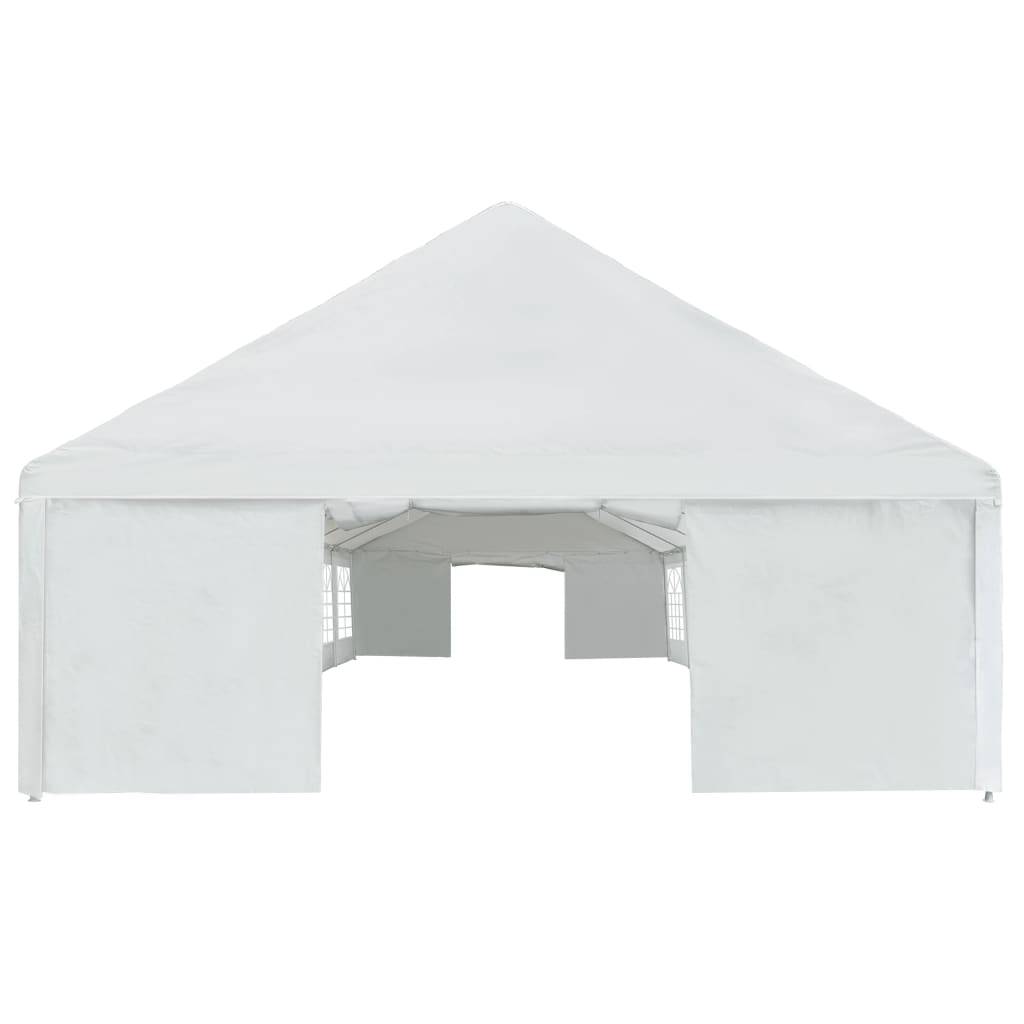 vidaXL Partyzelt PE 6x16 m Weiß