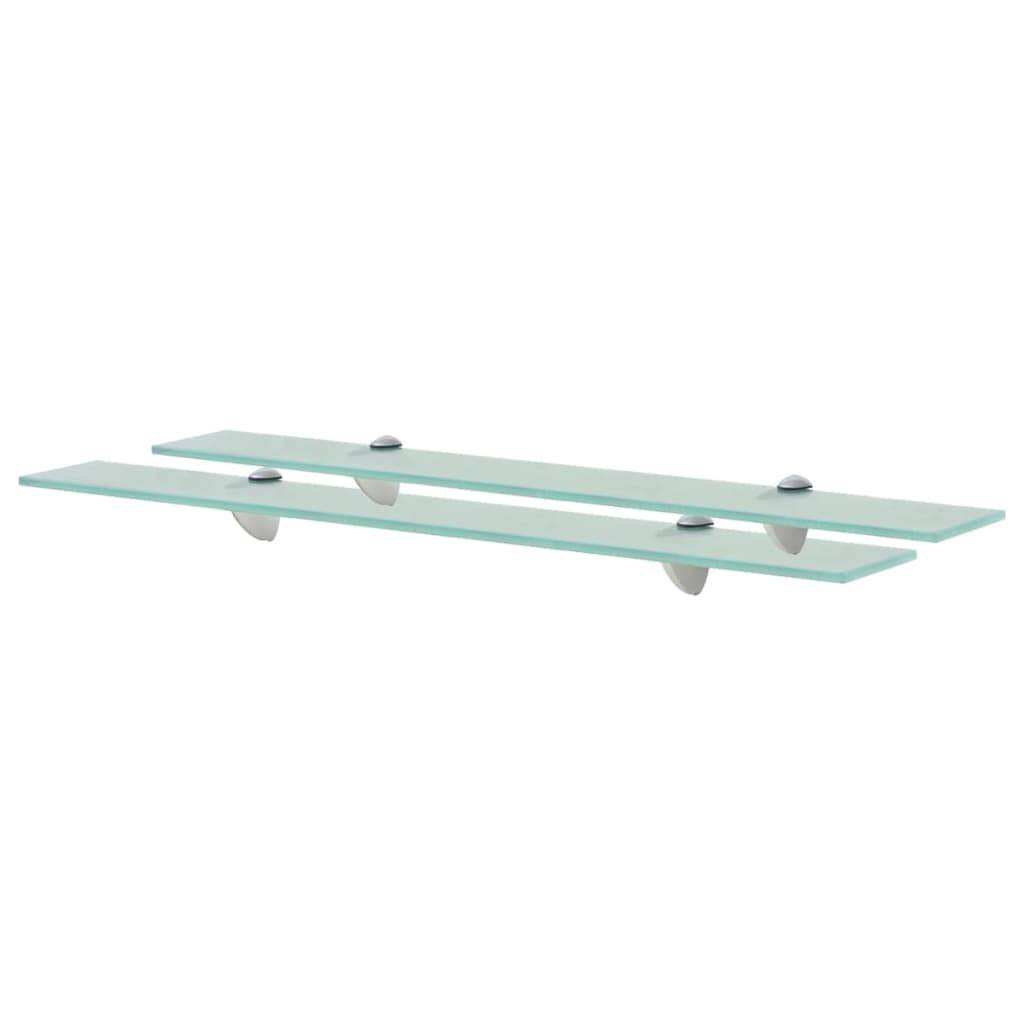 vidaXL Schweberegale 2 Stk. Glas 70x20 cm 8 mm