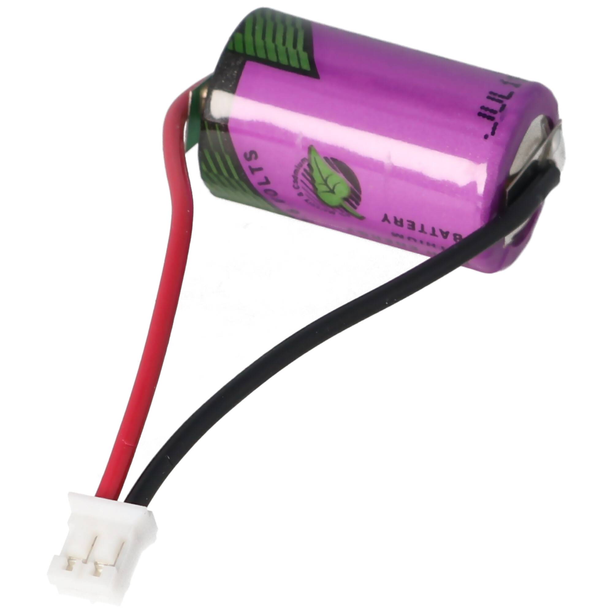 Ersatzbatterie passend für die Testo Datenlogger 175-T3, 175-H1, 175-H2, 175-S1, 175-S2 Batterie, 1/2AA 3,6 Volt mit Kab