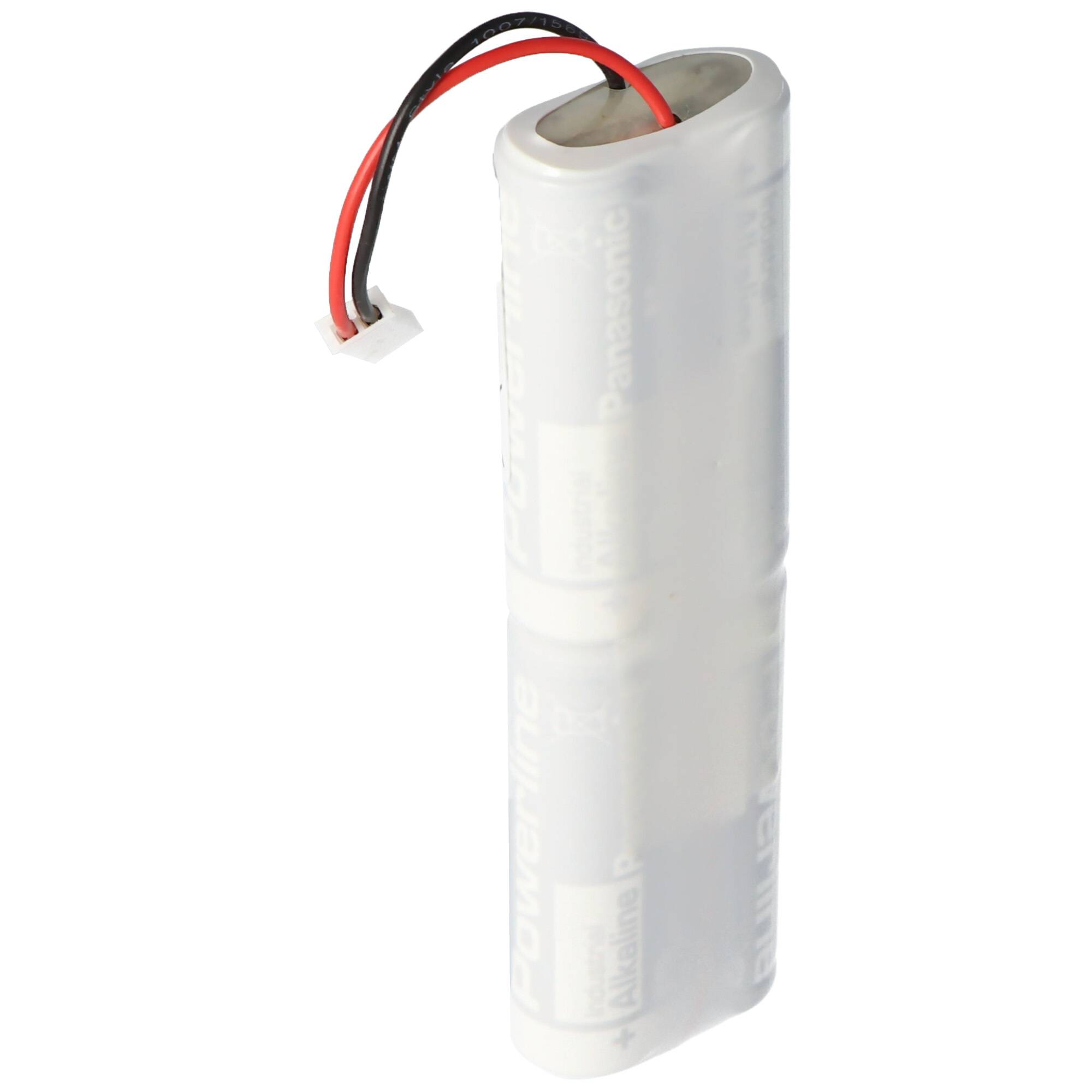 Ersatzbatterie für Schulte Schlagbaum milock Varifree Türöffner ST5/SG 6 Volt Alkaline Batteriepack mit JST SYP02TV Stec