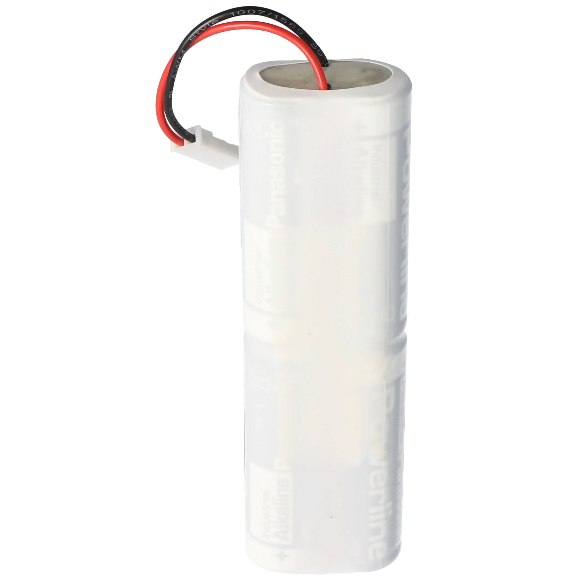 Ersatzbatterie für Schulte Schlagbaum milock Varifree Türöffner ST5/SG 6 Volt Alkaline Batteriepack mit JST SYP02TV Stec