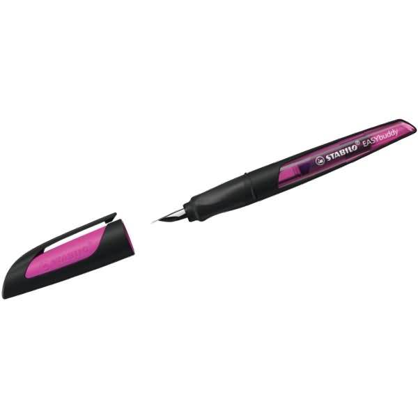 Schulfüller Easybuddy Feder M schwarz/magenta