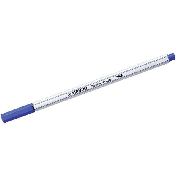 Premium-Filzstift mit Pinselspitze Pen 68 brush ultramarinblau