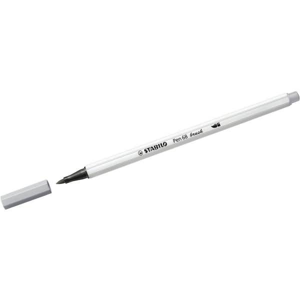 Premium-Filzstift mit Pinselspitze Pen 68 brush mittelgrau