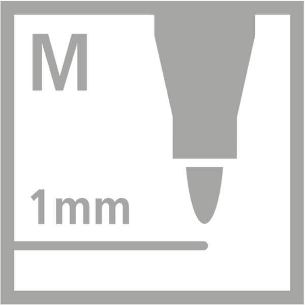 STABILO Pen 68, Medium, 20 Farben, Mehrfarbig, Rundspitze, 1 mm, Mehrfarbig