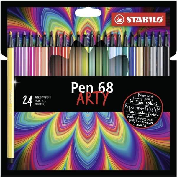 Premium-Filzstift Pen 68 Kartonetui Arty VE=24 Farben