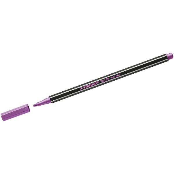 Premium-Filzstift Pen 68 metallic 1,4mm (M) metallic rosarot