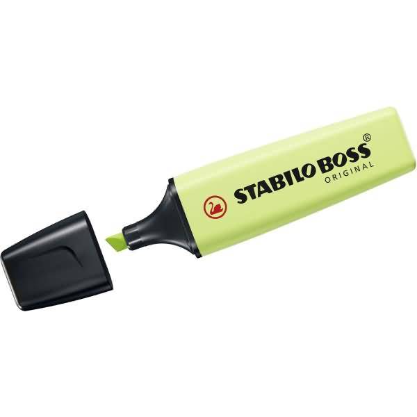 STABILO Boss Original Pastel, 1 Stück(e), Limette, Meißel, Schwarz, Limette, Kunststoff, Rechteck