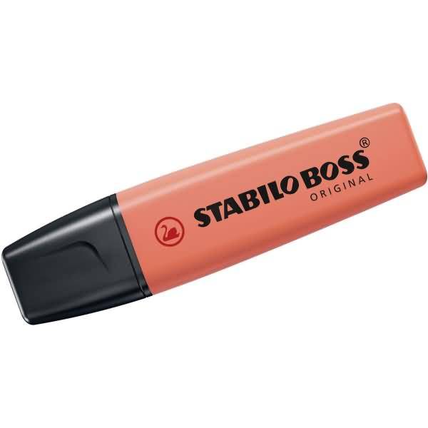 STABILO Boss Original Pastel, 1 Stück(e), Koralle, Meißel, Schwarz, Koralle, Kunststoff, Rechteck
