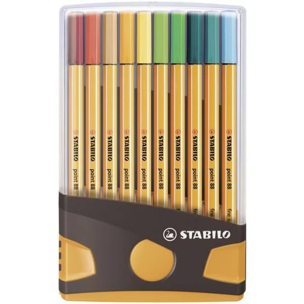 STABILO point 88, Mehrfarbig, Fein, Mehrfarbig, 0,4 mm, Deutschland, Sichtverpackung