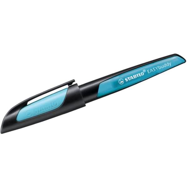 Schulfüller Easybuddy Feder M schwarz/hellblau