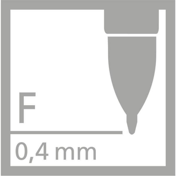 Nachfüllmine für Gel-Tintenroller Palette 0,4 (F) blau Eco-Pack