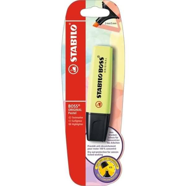 Textmarker Boss Original Pastel Prise von Limette Blister