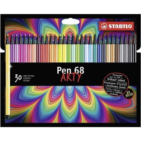 Premium-Filzstift Pen 68 Kartonetui Arty VE=30 Farben