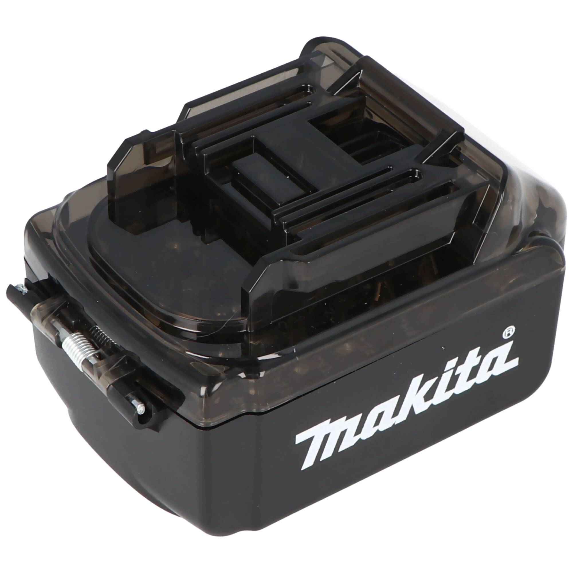 Original Makita Bit-Box im Akku-Design, Schrauber Bit-Set inkl. Bit-Halter 1/4, Bit-Box kein Makita Akku