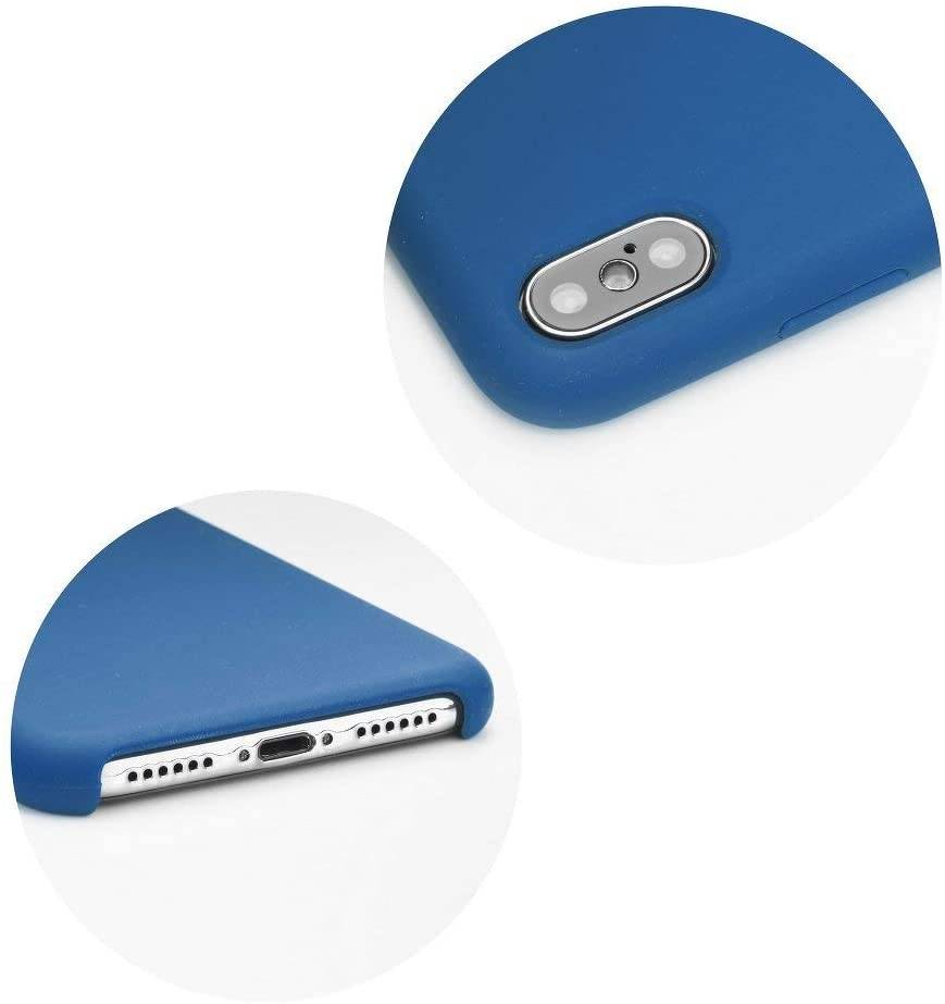 Silikon Case Soft Case Hülle Schale Cover Dezent Handyhülle Handyschale Schutz kompatibel mit Samsung Galaxy A41 (A415F) Blau