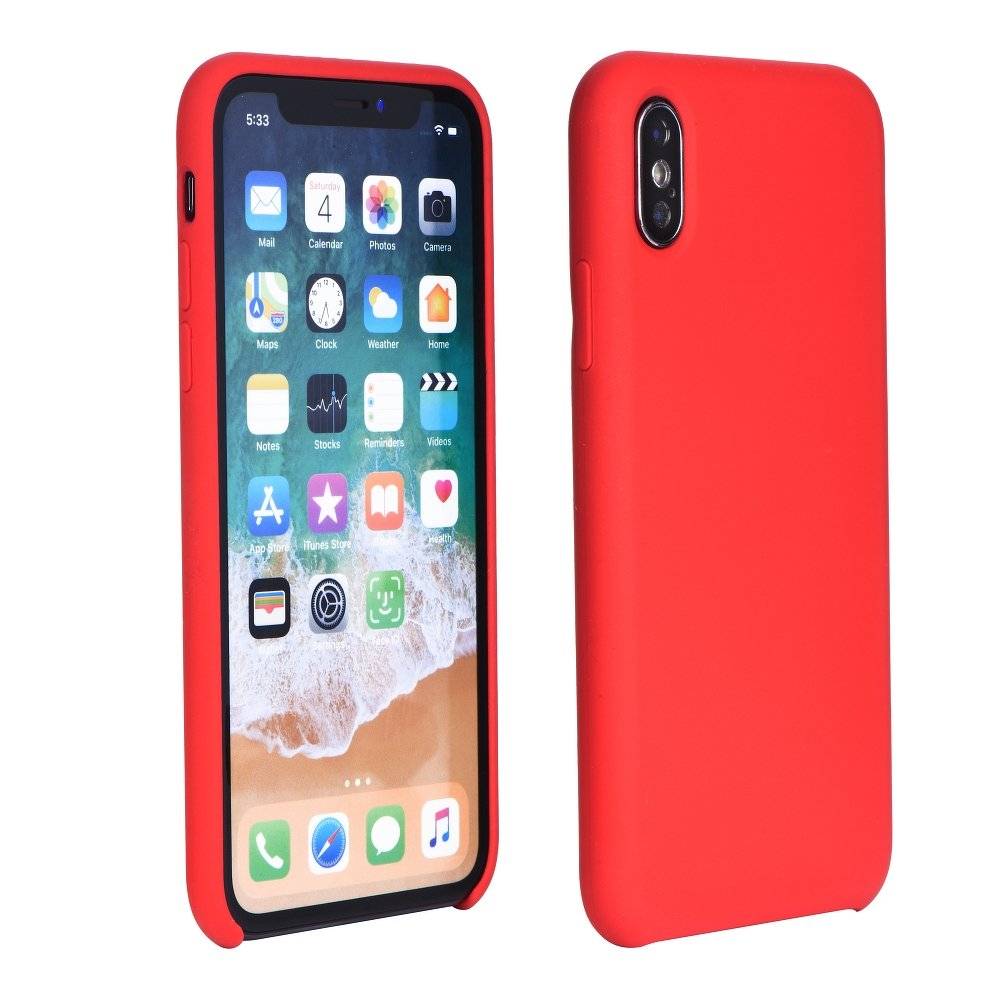 Silikon Case Soft Case Hülle Schale Cover Dezent Handyhülle Handyschale Schutz kompatibel mit Samsung Galaxy A41 (A415F) Rot