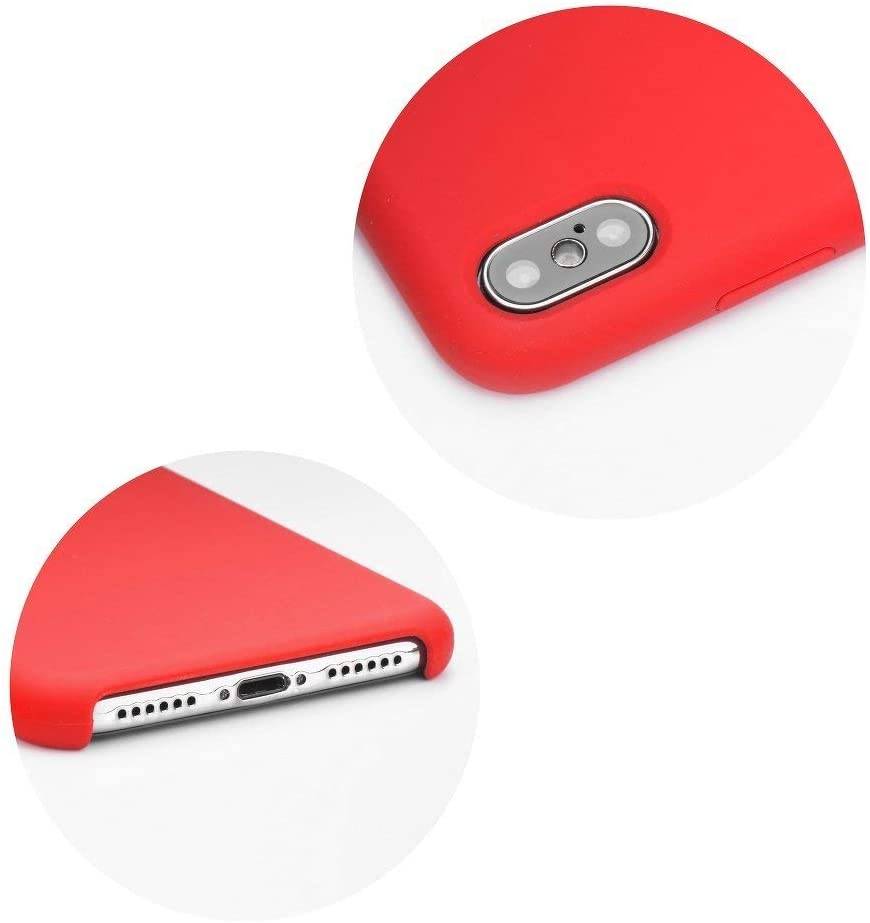 Silikon Case Soft Case Hülle Schale Cover Dezent Handyhülle Handyschale Schutz kompatibel mit Samsung Galaxy A41 (A415F) Rot