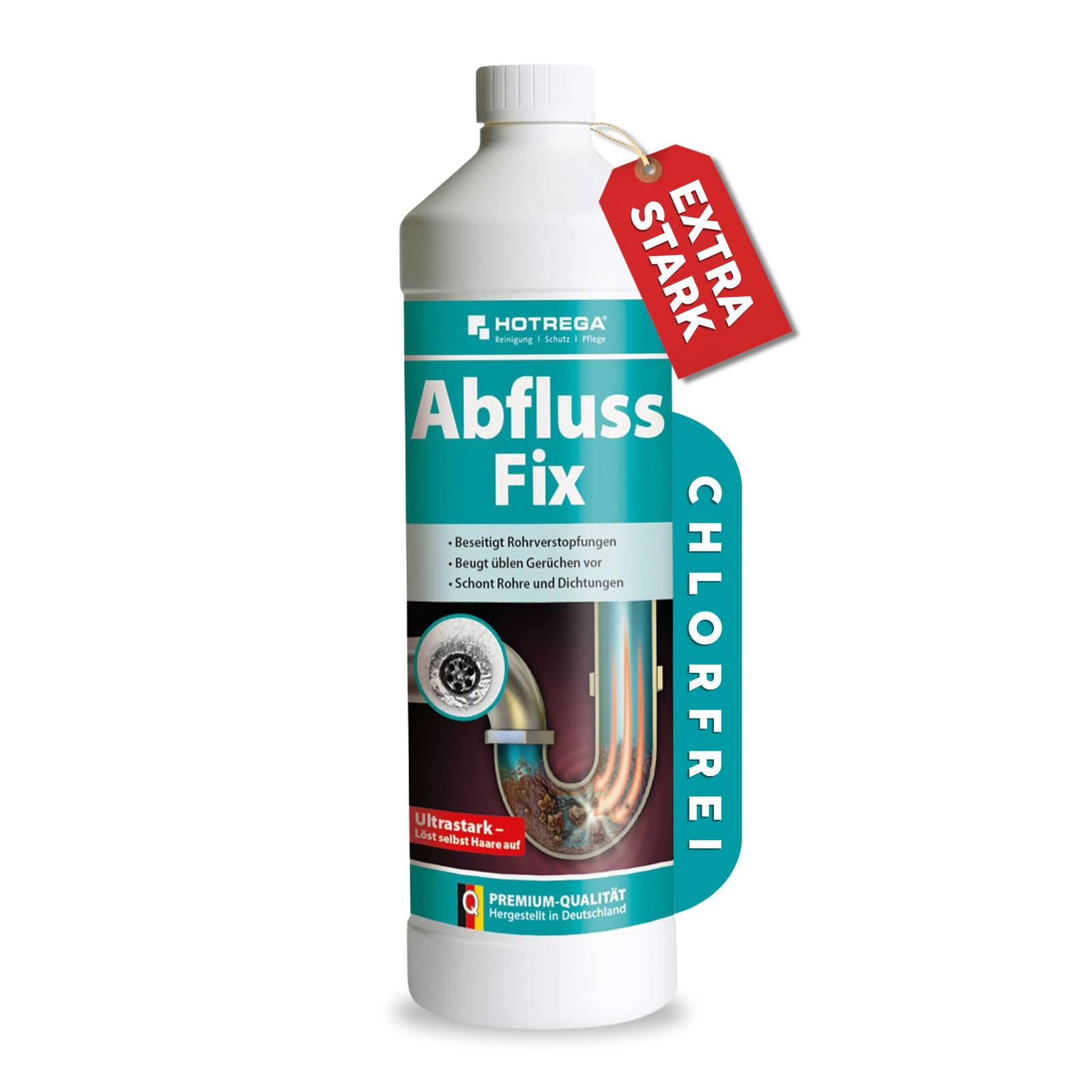 HOTREGA Abfluss Fix Rohrreiniger Konzentrat 1 L