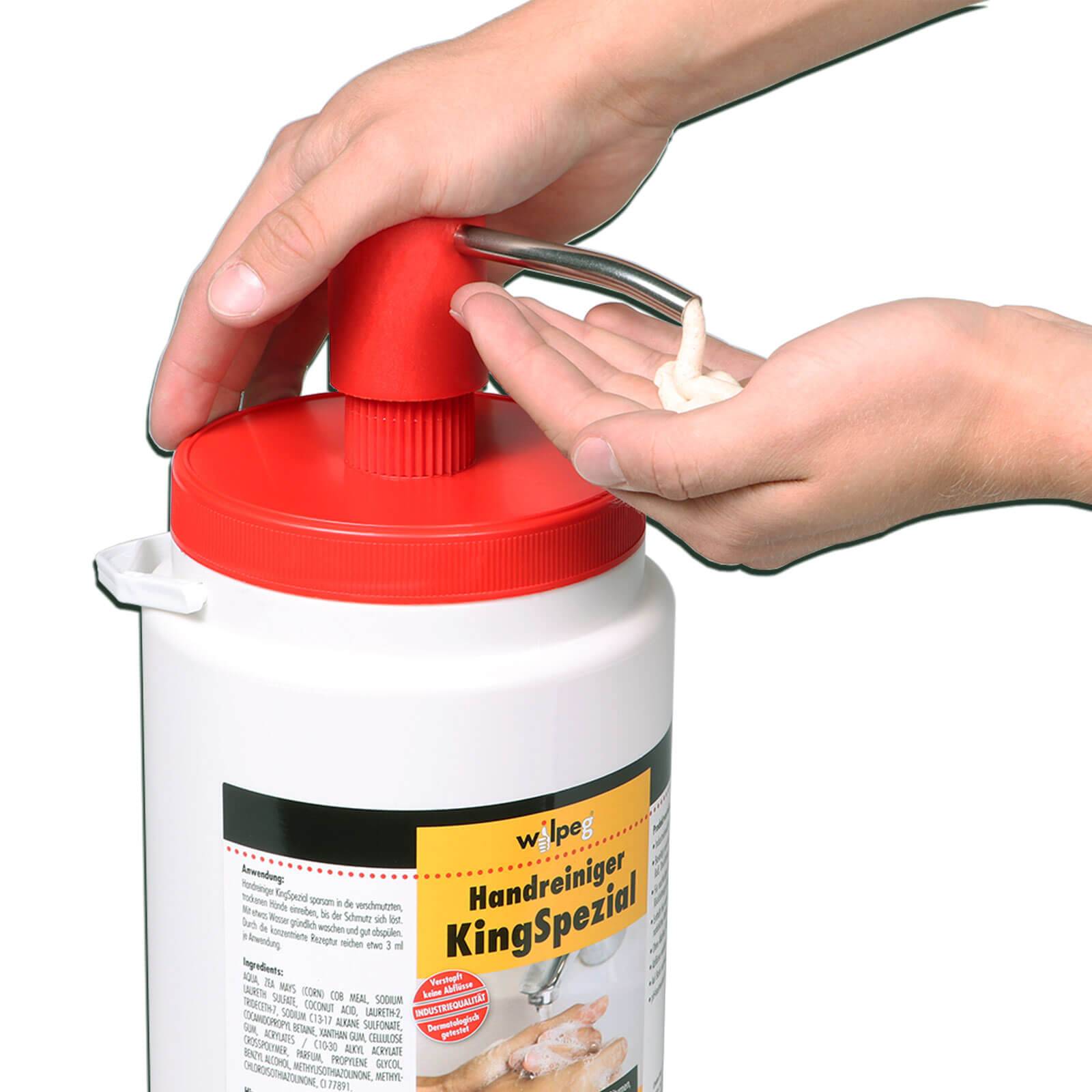 Wilpeg Handwaschpaste KingSpezial inkl. Waschbürste - Inhalt:6 Liter
