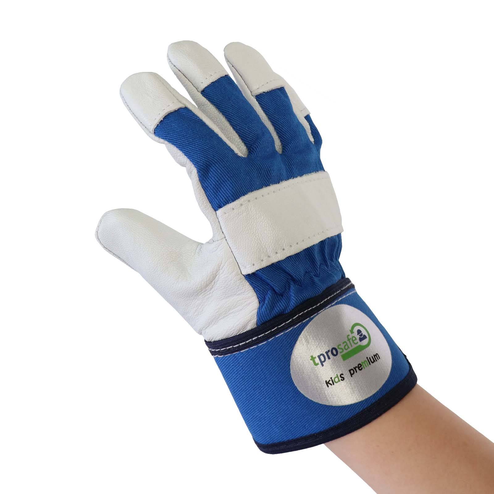 tprosafe Kinderhandschuh kids premium blau-grau
