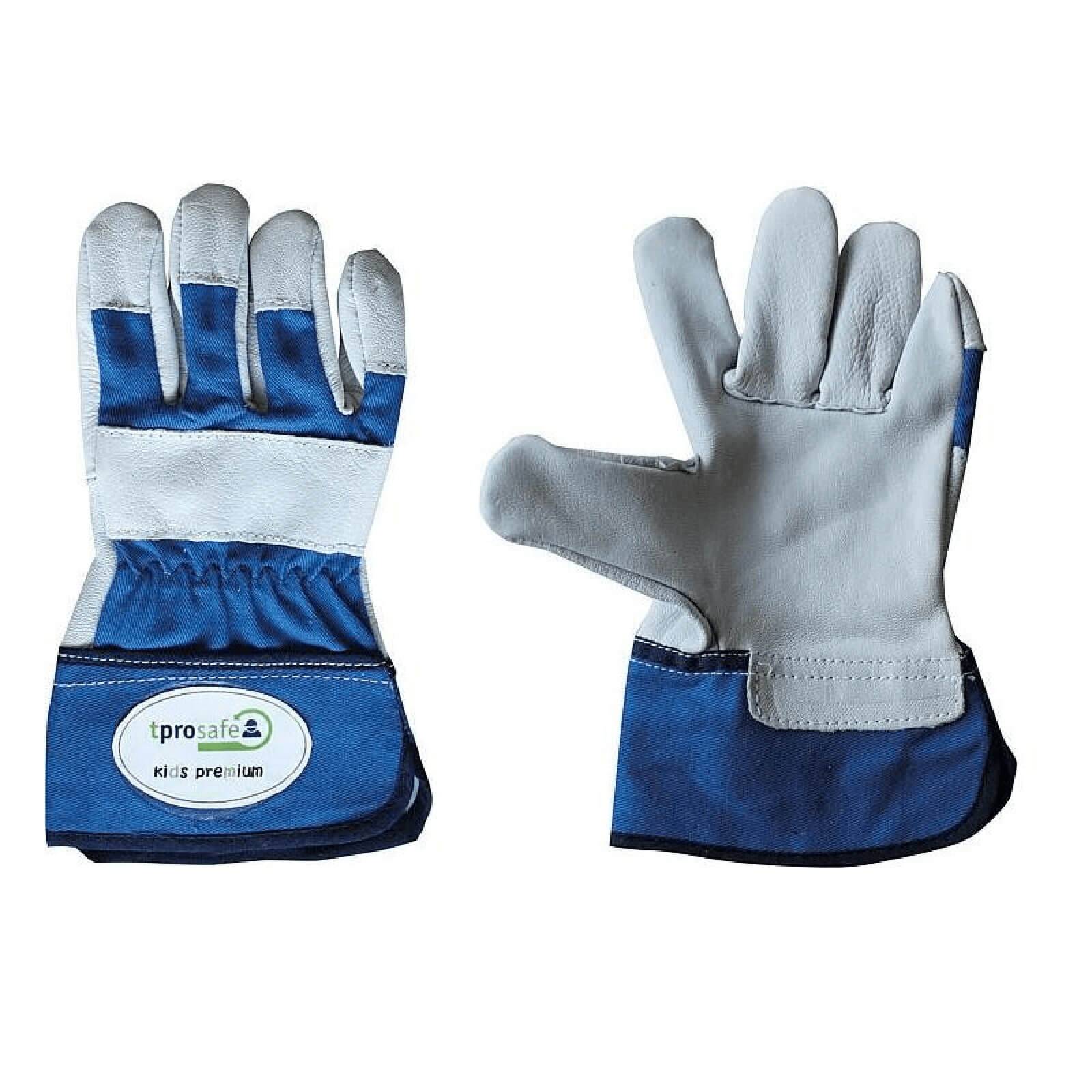 tprosafe Kinderhandschuh kids premium blau-grau